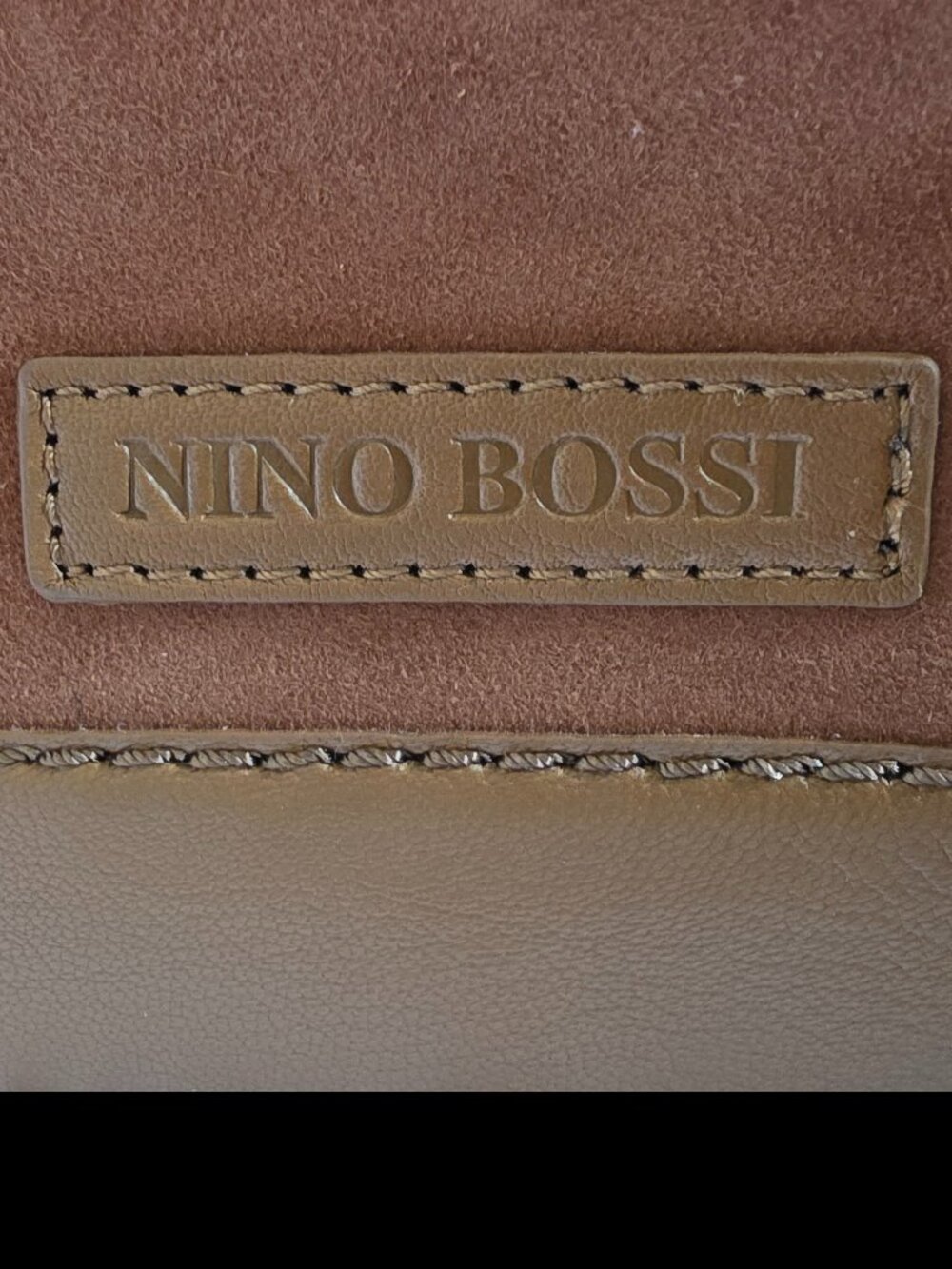 NINO BOSSI Brown Leather Crossbody/Satchel Purse